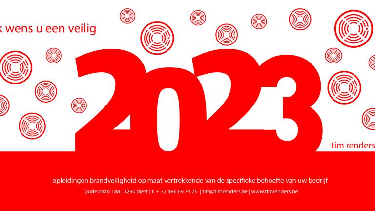 Gelukkig nieuwjaar! Dat 2023 een brandveilig jaar mag worden! 