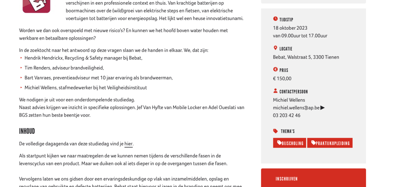 Studiedag lithium-ion 